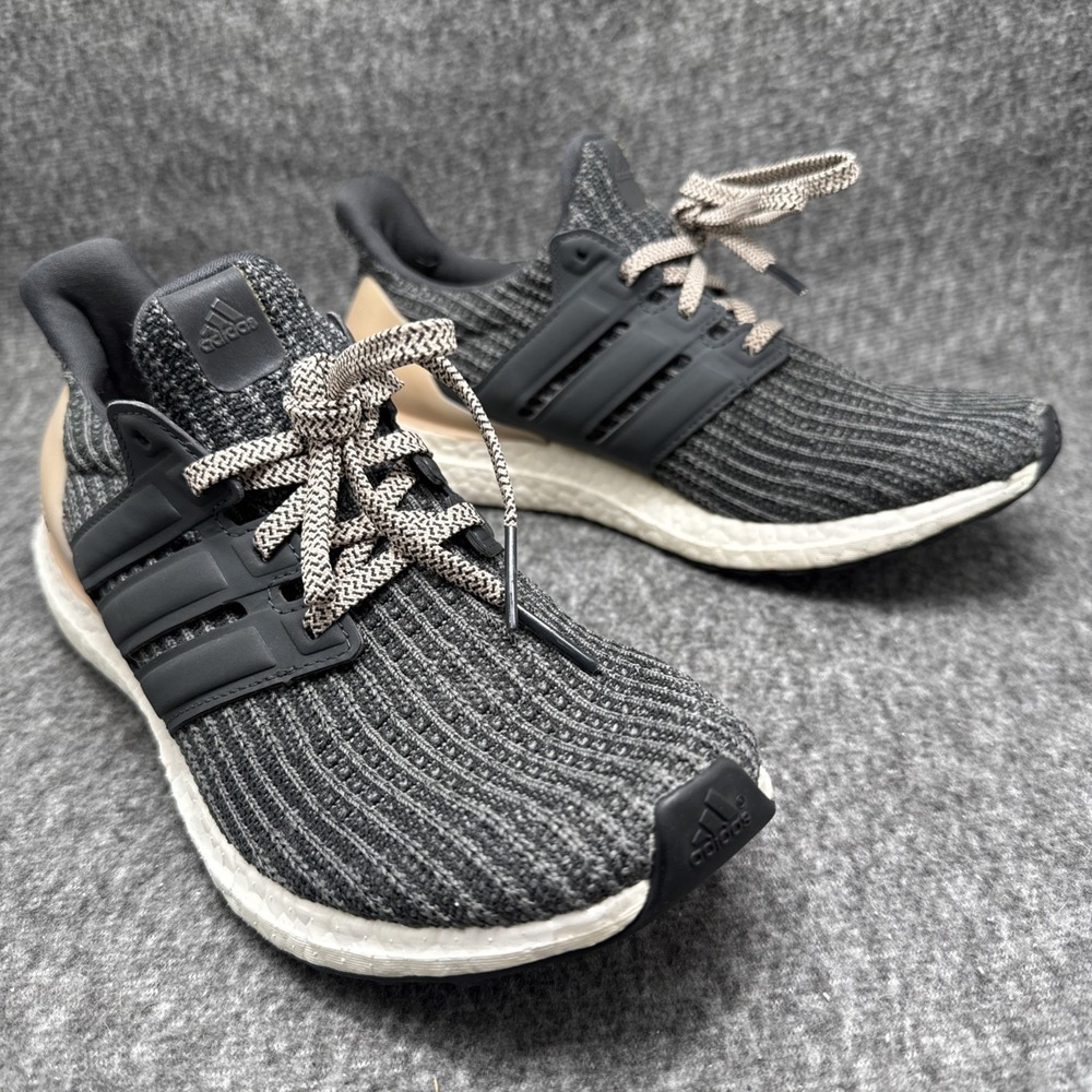 Adidas Ultraboost 4.0 UK 6.5 US 8 Grey Black Tan Heel Cage Running Shoes BB6151